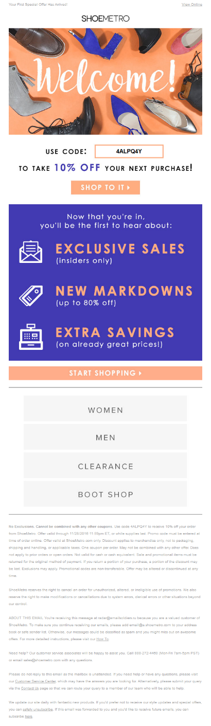 welcome email examples