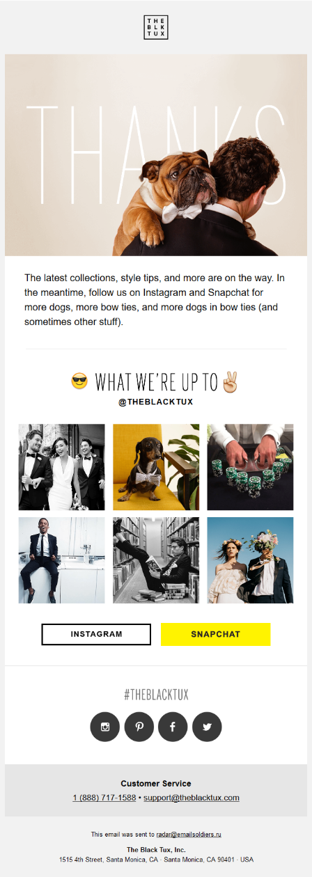 welcome email examples