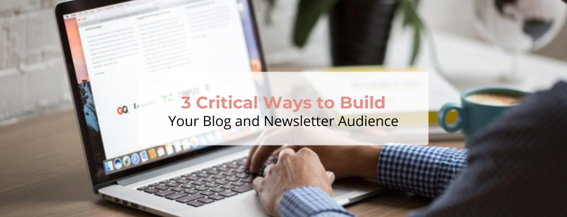 3 Critical Ways to Build Your Blog and Newsletter Audience