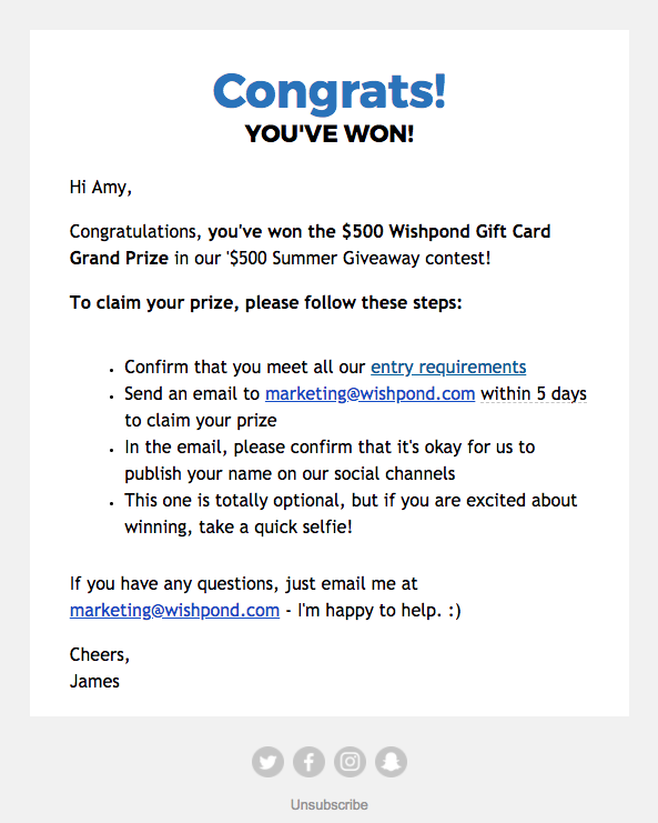 5 Best Ways to Announce & Notify Contest Winners (With Examples