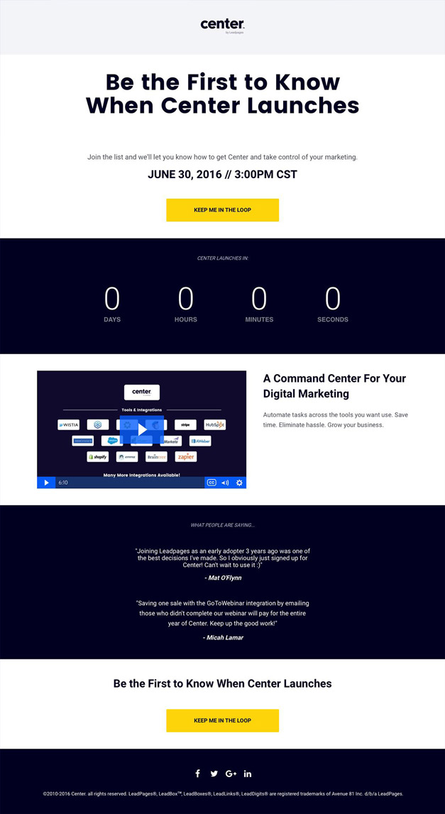 25 ejemplos de landing pages 