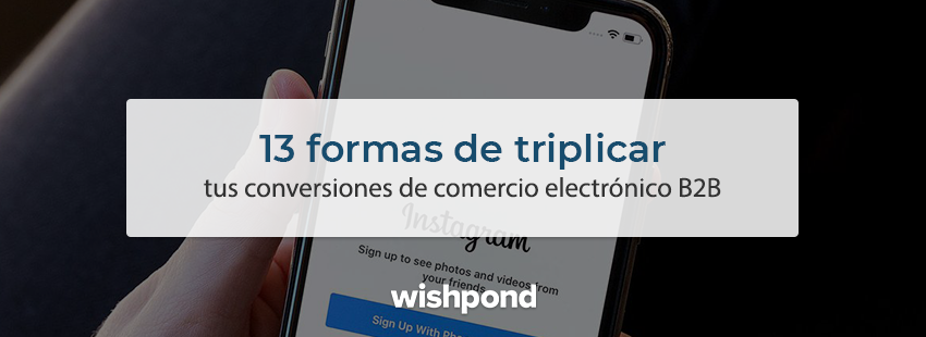 13 formas de triplicar tus conversiones de comercio electrónico B2B