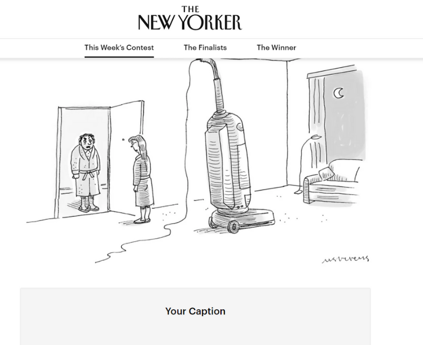The New Yorker photo caption contest