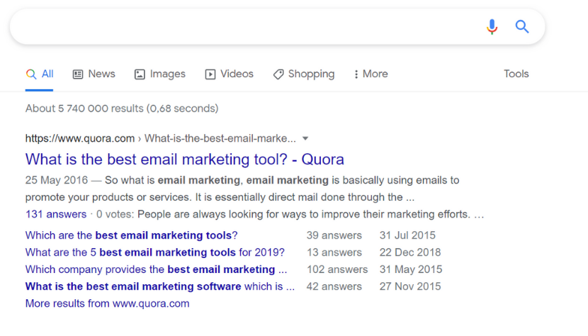 What is the best email marketing tool Quora