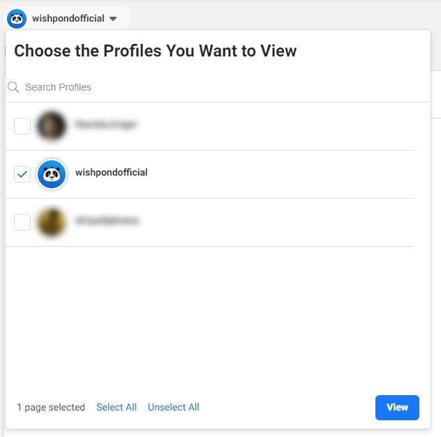Choose the Profiles You Want to View