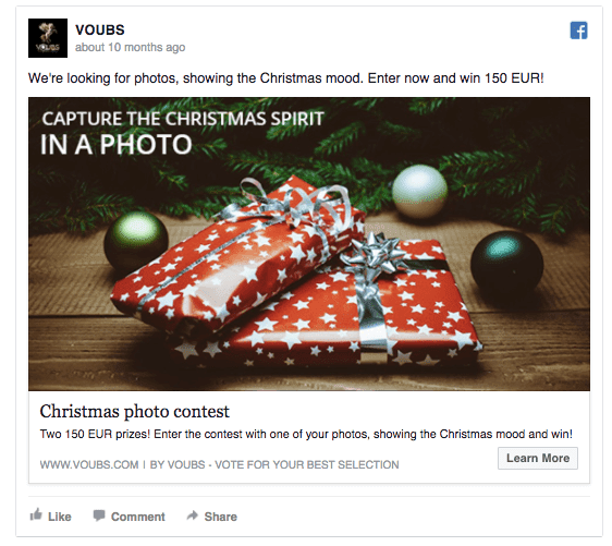 Christmas Facebook ad