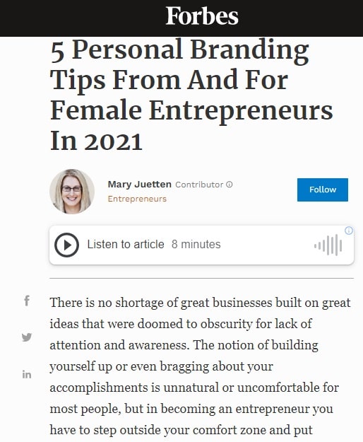Forbes Guest Post