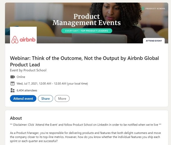 airbnb LinkedIn -webinaari