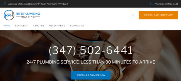 plumber website
