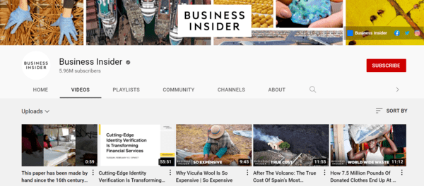 Business Insider YouTube