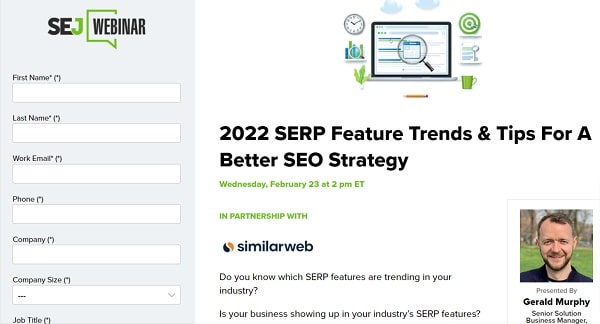 Search Engine Journal Webinar