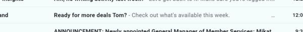 personalized e-commerce email