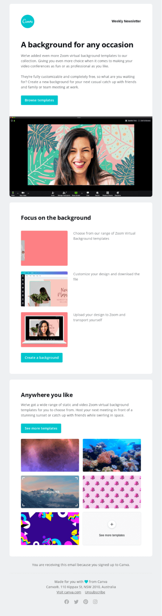 email marketing example