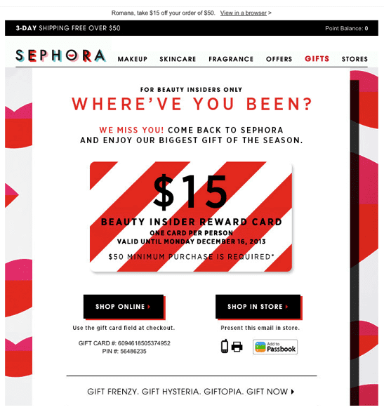 email marketing examples